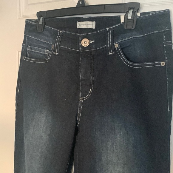 NWT Christopher & Banks Barely Boot Blue Jeans Size 10 #580 - Picture 2 of 10